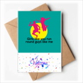 thumbnail image 1 of English Classic Emotional Lyrics Girl Welcome Back Greeting Cards Envelopes Blank, 1 of 3