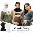 thumbnail image 6 of Miaocao Hijab Cap for Women Adjustable Muslim Stretchy Turban Full Cover Shawl Cap Full Neck Coverage Small and medium, 6 of 7