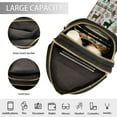thumbnail image 4 of Stylish Leather Crossbody Bag 8.46x5.9x2.16In Easy To Carry Multi-Purpose Travel Hiking Shopping Fashion Bag Lovely Red Christmas Deer, 4 of 7