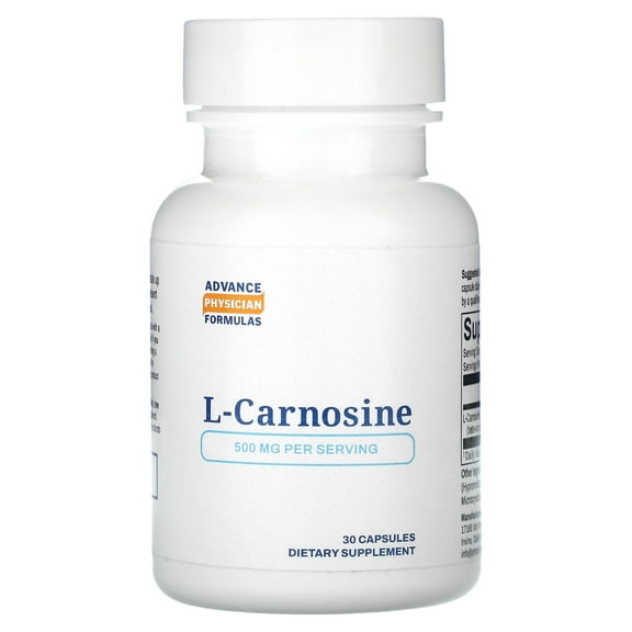 Advance Physician Formulas L-Carnosine, 500 mg, 30 Capsules