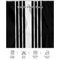 thumbnail image 5 of Black White Stripe Wrap Around Bed Skirts for King Bed 16" Drop, Bed Skirt with Adjustable Elastic Belt Dust Ruffle Bed Valance for Bedroom Hotel Luxury Modern Rustic Vertical Striped Bed Frame Cover, 5 of 7