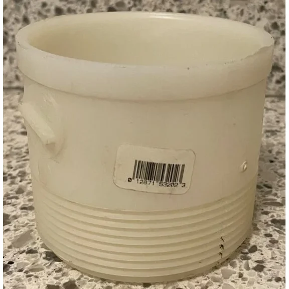 Nds 3-Inch Styrene Pvc Sewer & Drain Male Threaded Adapter - Mpt X Hub