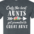 thumbnail image 4 of Inktastic Only the Best Aunts Get Promoted to Great Aunt with Flowers T-Shirt, 4 of 5