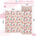thumbnail image 5 of Colorful Football Helmets and Flowers Pattern Toddler Nap Mats for Kids Preschool,Sleeping Mat Bag or Kids,Toddler Sleeping Bag,Toddler Nap Mat or Daycare, 5 of 6