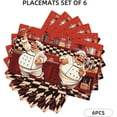 thumbnail image 3 of Kitchen Chef Table Placemats Set of 6 Abstract Funny Chef Kitchen Cook Chef with Gourmet Theme Indoor Outdoor Table Placemat for Holiday Banquet Kitchen Table Decor, 3 of 6