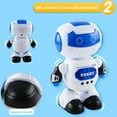 thumbnail image 5 of Dancing Robot Toy | Electronic Space Robot with Colorful LED Lights & Music - Interactive Movement | Safe Durable Plastic - Battery Powered | 8.4x5.7x3.5in | 1 Piece | 3-AA Required, 5 of 8