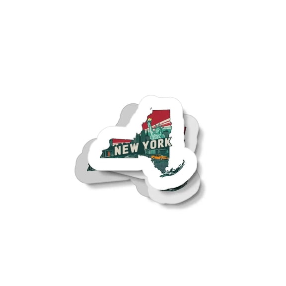 Retro New York Waterproof Sticker