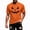 Orange, variant on CONFREE Halloween Mens Short Sleeve Tshirts Crew Neck Hallowmas Pumpkin Face Graphic Lightweight T-Shirts