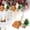 B, variant on Clode Rustic Squirrel Christmas Hanging Ornaments Tail Squirrel Pendants with Plastic Pinecone Berry & Sprig 5‑Style Optional for Xmas Tree Wreath Holiday Decor