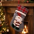 thumbnail image 6 of Oversized Plush Doll Christmas Stocking Gift Bag, Large Capacity Candy Treat Sack with Hanging Loop for Fireplace Mantel, Christmas Tree, Doorway and Holiday Party Display, Soft Plush Home Decor, 6 of 6
