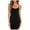 Black, variant on IROINNID Formal Dress for Women Wedding Guest Homecoming Party Trendy Solid V-neck Suspenders Sleeveless Night Dress,Black