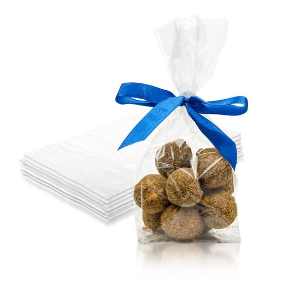 Clear Gusseted Poly Bags, 4 x 2 x 8 Inch. 1000 Pack Side Gusseted Plastic Bags 2 Mil. Leakproof Clear Plastic Bags for Packaging. Clear Gift Bags for Favors, Fruits, Grains, Coffee Beans