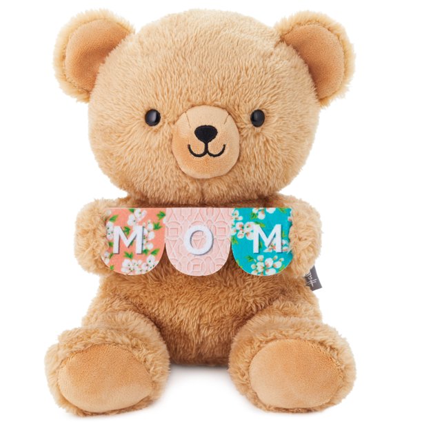 Hallmark Mother's Day Plush (Mom Teddy Bear Stuffed Animal), 8.5