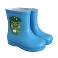 thumbnail image 3 of SUYIDA Frog Print Rain Boots for Kids Boys Girls Soft Sole Rubber Easy Pull On Boots for Preschool Elementary Outdoor Rain Boots, 3 of 5