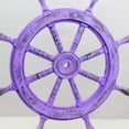 thumbnail image 5 of Nagina International Nautical Hand Crafted Wooden Antique Violet Vintage Pirate's Ship Wheel - Home Decor - Pirate Nursery Gift (24 Inches), 5 of 5