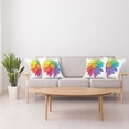 thumbnail image 4 of Ambesonne Colorful Throw Pillow Cover 4 Pack, Hippie Daisy Spring, 18", Multicolor, 4 of 6