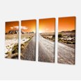 thumbnail image 2 of Sunset Desert with Pebble Road - Landscape Canvas Art Print, 2 of 3