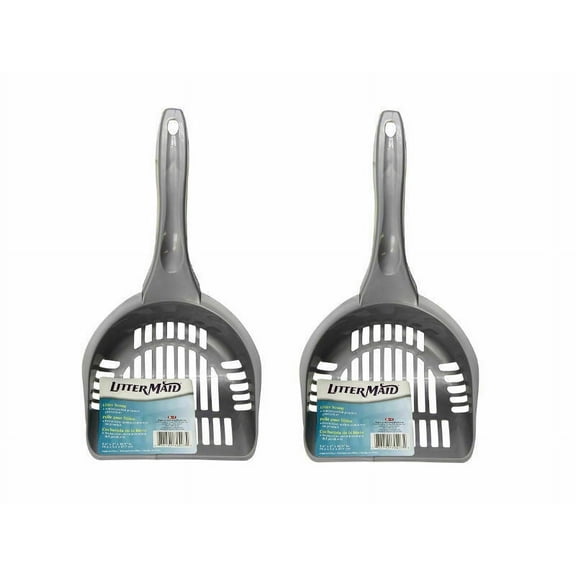 LitterMaid Pet Litter Scoop 2-Pack Grey