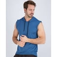 thumbnail image 4 of Real Essentials 3 Pack: Mens Dry-Fit Active Hooded Tank Top - Workout Sleeveless Hoodie Drawstring (Available in Big & Tall), 4 of 7