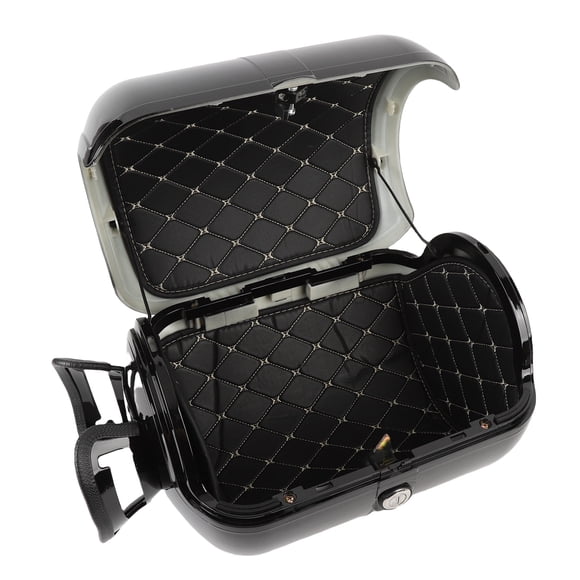 Motorcycle Trunk with Anti Theft Lock System Waterproofing 28L ABS Luggage Storage Carrier Case for Motorcycles with Tail Luggage Rack