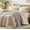 Beige-California King, variant on Queen Comforter Set With Sheets  7 Piece Beige Size Full Bed In A Bag Lightweight And Machine Washable