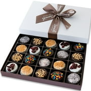 Barnetts Christmas Cookie Gift Basket - Chocolate Cookies Gift Box - 20 Count
