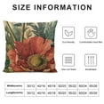 thumbnail image 5 of Chilfamy Vintage Flower Throw Pillow Covers Brown Rust Colored Floral Botanical Pattern Decorative Pillows Outdoor Farmhouse Cushion Case Country Pillowcase for Sofa Bed Room Decor White, 5 of 5