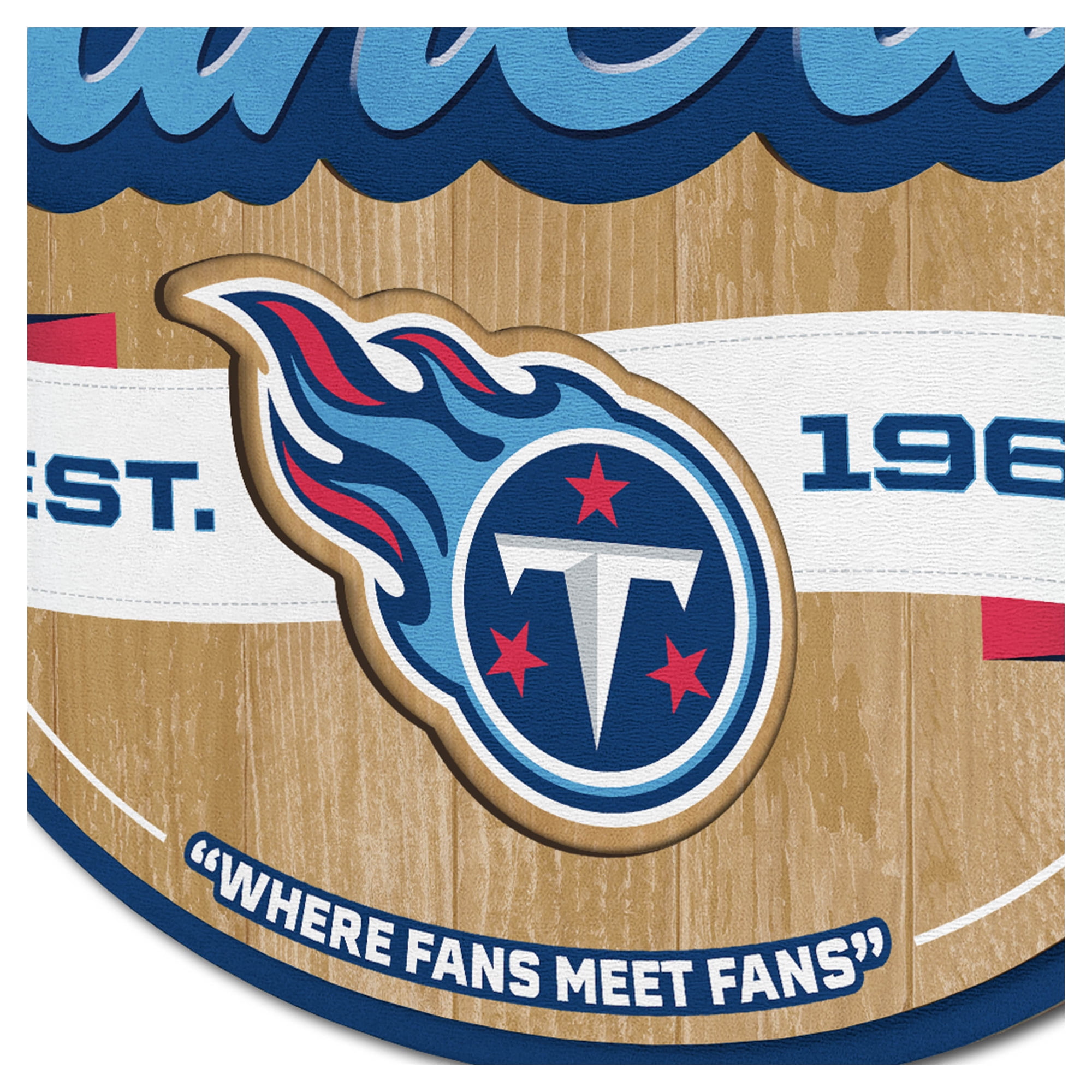IDNA Tennessee Titans 12.5" x 17" Fan Cave Sign