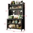 thumbnail image 4 of Metal Kitchen Cabinet | Easy Put-and-Take with Double Open Doors | Strong Metal Bearing 250KG | Reduce Kitchen Clutter, 4 of 5