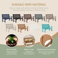 thumbnail image 2 of WestinTrends Malibu Outdoor 2-Person All-Weather HDPE Front Porch Garden Bench, Teak, 2 of 12