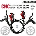 thumbnail image 2 of Goolrc MTB Bike Brake Kit Hydraulic Disc Brakes Front Rear Calipers Set Aluminum Alloy Adjustment Knob 160mm Disc Rotor, 2 of 7