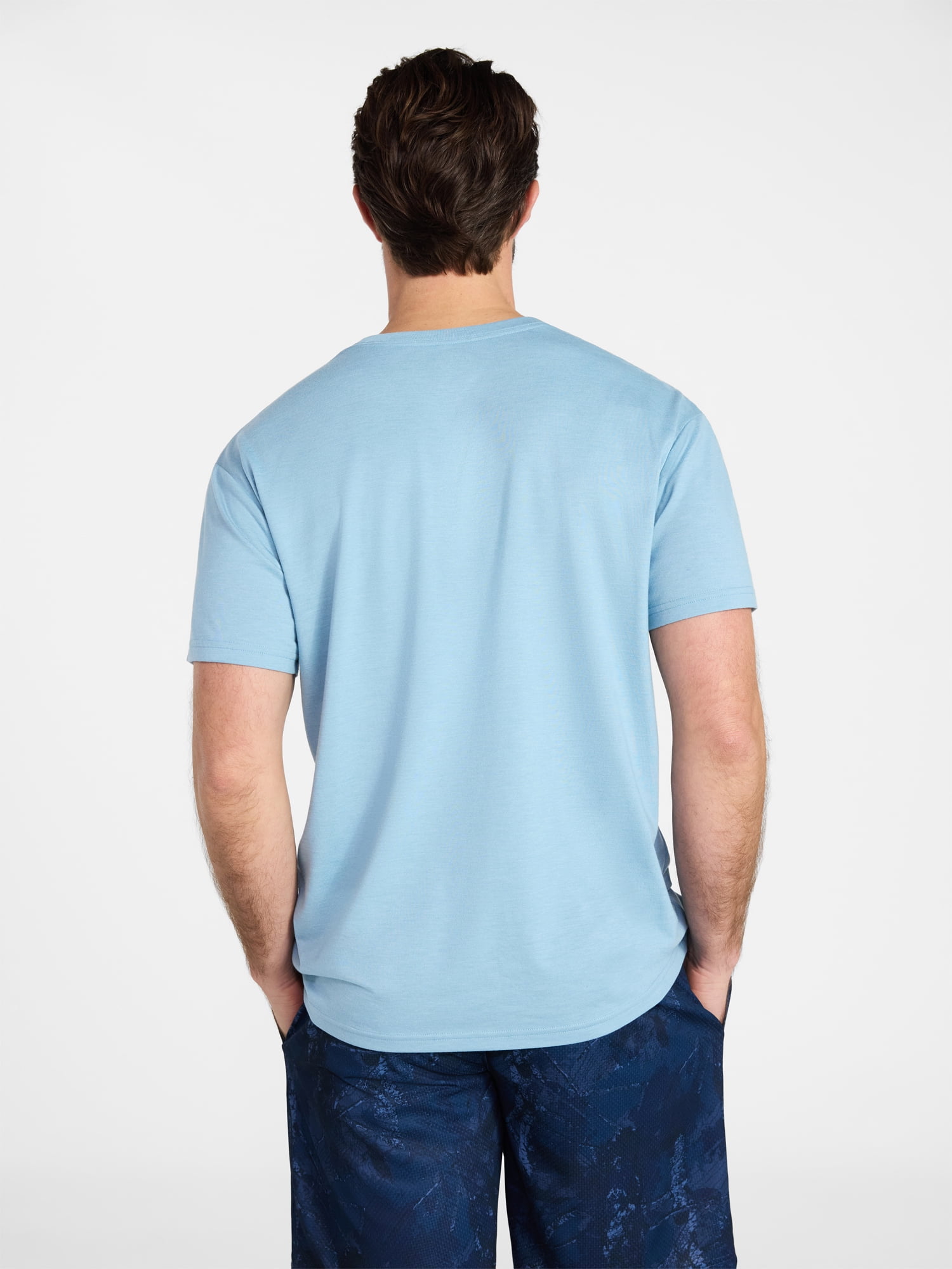 Athletic Works Men's and Big & Tall Tri Blend Tee with Short Sleeves, Sizes XS-4XLT