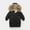 Black, variant on Unisex Kids Water Resistant Winter Coats Warm Fleece Lined Outwear Ski Snow Jacket With Removable Hood for Baby Boys Girls Beige 7-8 Years