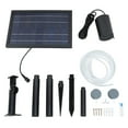 thumbnail image 2 of Solar Air Pump, Solar Powered Energy Saving Adjustable Air  Solar Pond Aerator 10V 8W IP64 Waterproof 3 Button Modes  for Aquarium Hydroponics, 2 of 7