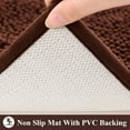 thumbnail image 6 of Vaukki Brown Bathroom Rug Sets 3 Piece Ultra Soft Absorbent Shaggy Bath Mat Non Slip Toilet Rug for Bathroom, 6 of 9