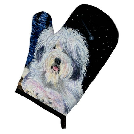 

Carolines Treasures SS8443OVMT Starry Night Old English Sheepdog Oven Mitt Large multicolor