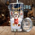 thumbnail image 3 of Happy New Year 2026 Shih Tzu Holiday Balloons Party Snow 20oz Stainless Steel Tumbler Insulated Cup with Lid Lion Dog Lover Gifts - 13018, 3 of 5