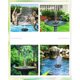 thumbnail image 4 of Fuentes solares de jardín Bomba de agua solar mejorada de 3 W con batería de respaldo de 900 mAh, bomba de fuente solar flotante para estanque, jardín, piscina, 4 of 5