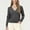 Gray, variant on qelini Open Cardigan for Women V Neck Button down Sweaters Solid Lightweight Long Sleeve Tops Dressy Warm Blouses
