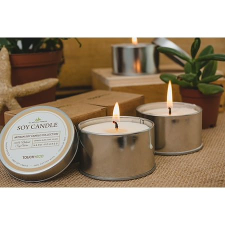 100% Eco Soy Candle - 2 Pack: Summer Sunset Scented Soy Candles