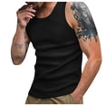 thumbnail image 2 of Workout Tank Tops Men Lightweight Breathable Slim Fit Ribbed Knit Y Back Muscle Sleeveless Shirt Athletic Gym Tanks, 2 of 9