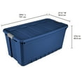 thumbnail image 3 of Sterilite 50 Gallon Plastic Stacker Tote, Stadium Blue, Adult, 3 of 9