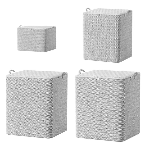 LUVCLS Cajas de almacenamiento estereoscópicas Cajas de almacenamiento para el hogar con ventanas Cajas organizadoras