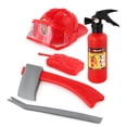 thumbnail image 1 of Kit de juguetes de bombero para niños, casco, extintor de incendios, hacha de intercomunicación, juego de llaves, regalo para niños y niñas, 5 uds., 1 of 5