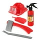 thumbnail image 1 of Kit de juguetes de bombero para niños, casco, extintor de incendios, hacha de intercomunicación, juego de llaves, regalo para niños y niñas, 5 uds., 1 of 5