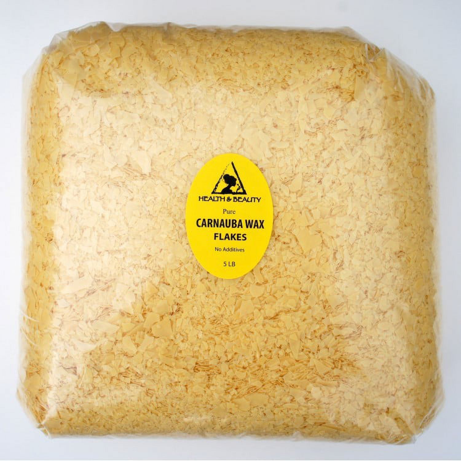 CARNAUBA WAX - T1 ORGANIC FLAKES BRAZIL PASTILLES BEADS PREMIUM 100% PURE 5 LB