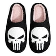 thumbnail image 2 of Pantuflas Con Punta Cerrada Esqueleto Halloween Felpa Antideslizantes para Hombres Y Mujeres, 2 of 9