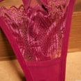 thumbnail image 4 of HAOTAGS Thong for Women,Low Waist Adjustable Waist Moisture-Wicking Lingerie Thongs Panties Wine Free Size, 4 of 7