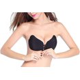 thumbnail image 2 of Iheyi Self Adhesive Bra Silicone Invisible Push-up Wire Free Strapless Backless Bras (D Cup, 1 Black + 1 Brown Style #8811), 2 of 6