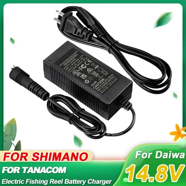 Charger para Carrete de Pesca Eléctrico Dai-wa Shi-mano Batería Fuente de Alimentación 14.8V